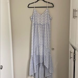Blue and White Dress